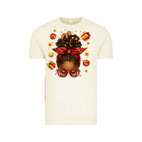Vintage Arctic christmas afro messy bun Vintage Tee - texasbilliewilder
