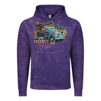 Cloud Purple Truck USA country road take me home 4th of july Vintage Hoodie - HowdyJamesFarm