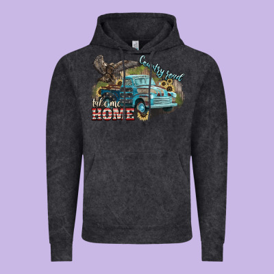 Truck Usa Country Road Take Me Home 4th Of July Vintage Hoodie Designed By Howdyjamesfarm