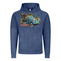 Vintage Denim Truck USA country road take me home 4th of july Vintage Hoodie - HowdyJamesFarm
