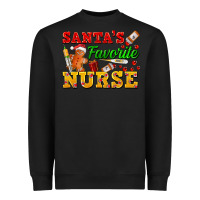 Black Santa's Favorite Nurse Heavyweight Sweatshirt - FaDigitalArtStudio