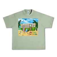 Oil Green summer caravan life Urban Heavy Tee - TumblerDesignByShophia