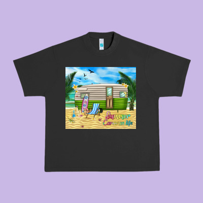 Summer Caravan Life Urban Heavy Tee Designed By Tumblerdesignbyshophia