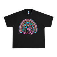 Black leopard cowhide nurse rainbow Urban Heavy Tee - JahusDesignShop
