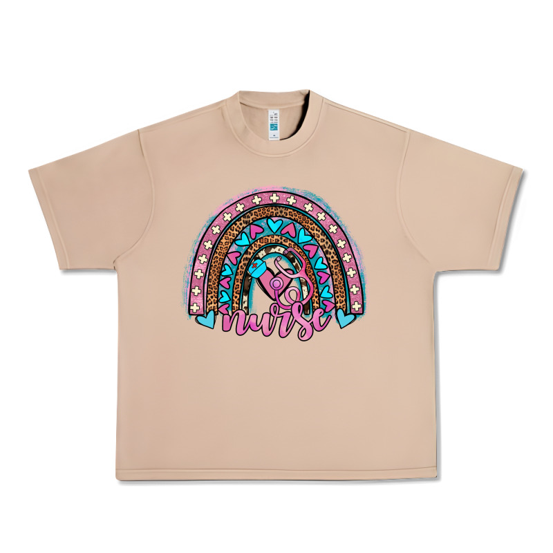 Leopard Cowhide Nurse Rainbow Urban Heavy Tee by JahusDesignShop | Teevron