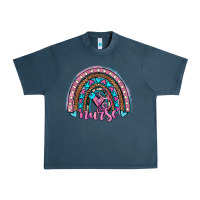 Midnight Navy leopard cowhide nurse rainbow Urban Heavy Tee - JahusDesignShop