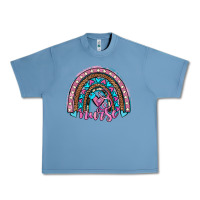 Pebble Blue leopard cowhide nurse rainbow Urban Heavy Tee - JahusDesignShop
