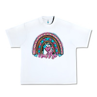 White leopard cowhide nurse rainbow Urban Heavy Tee - JahusDesignShop