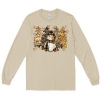 Mushroom snowman with christmas trees 11inches Long Sleeve Tee - CowGirlArtShop