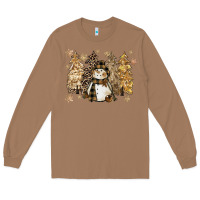 Toasted Coconut snowman with christmas trees 11inches Long Sleeve Tee - CowGirlArtShop
