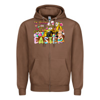 Chestnut Im Digging Easter Zipper Hoodie - CowhideDigitalArt