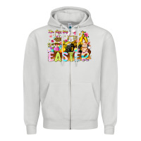 Dove Grey Im Digging Easter Zipper Hoodie - CowhideDigitalArt
