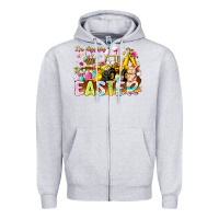 Heather Grey Im Digging Easter Zipper Hoodie - CowhideDigitalArt