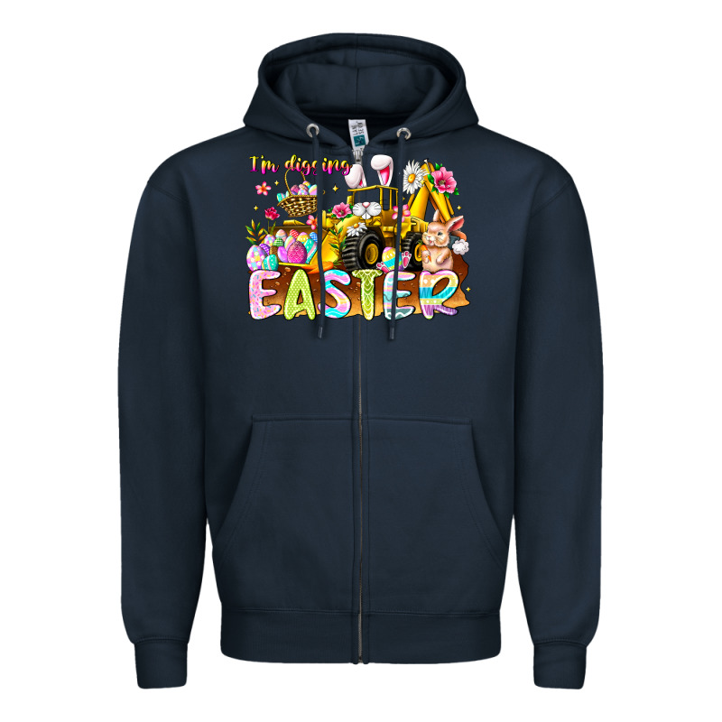 Im Digging Easter Zipper Hoodie by CowhideDigitalArt | Teevron