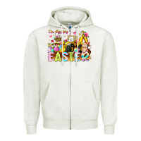 Oatmeal Heather Im Digging Easter Zipper Hoodie - CowhideDigitalArt