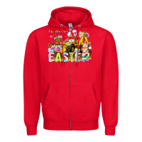 Red Im Digging Easter Zipper Hoodie - CowhideDigitalArt