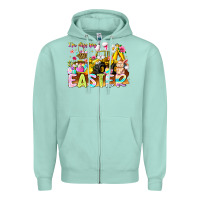 Seafoam Im Digging Easter Zipper Hoodie - CowhideDigitalArt