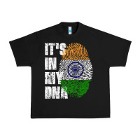 It's In My Dna India Flag Indian Urban Heavy Tee | Teevron