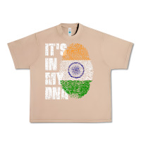 Burro IT'S IN MY DNA India Flag Indian Urban Heavy Tee - lanVoArt