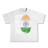 Lunar Rock IT'S IN MY DNA India Flag Indian Urban Heavy Tee - lanVoArt