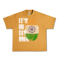 Peanut Butter IT'S IN MY DNA India Flag Indian Urban Heavy Tee - lanVoArt