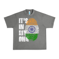 Tornado IT'S IN MY DNA India Flag Indian Urban Heavy Tee - lanVoArt
