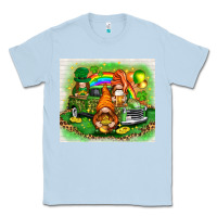 Dusty Blue st patricks day gnomies with truck Classic Tee - NancyCooperArtShop
