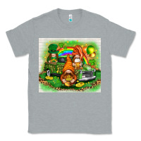 Heather Grey st patricks day gnomies with truck Classic Tee - NancyCooperArtShop