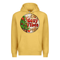 Antique Gold Cozy vibes Premium Hoodie - FaDigitalArtStudio