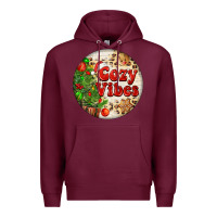 Burgundy Cozy vibes Premium Hoodie - FaDigitalArtStudio