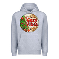 Heather Grey Cozy vibes Premium Hoodie - FaDigitalArtStudio