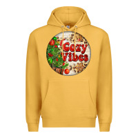 Mustard Cozy vibes Premium Hoodie - FaDigitalArtStudio