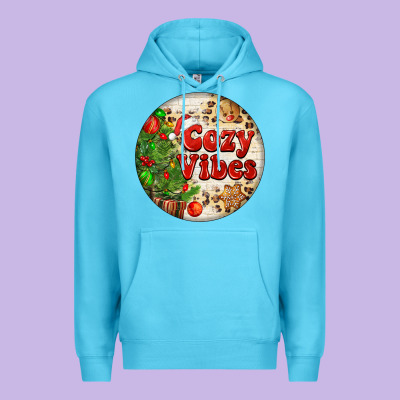 Cozy Vibes Premium Hoodie Designed By Fadigitalartstudio