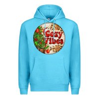 Ocean Blue Cozy vibes Premium Hoodie - FaDigitalArtStudio