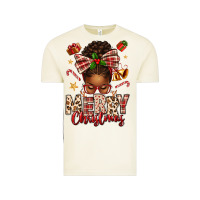 Vintage Arctic merry christmas afro messy bun Vintage Tee - texasbilliewilder