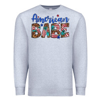 Heather Grey american babe Premium Sweatshirt - Artiststas