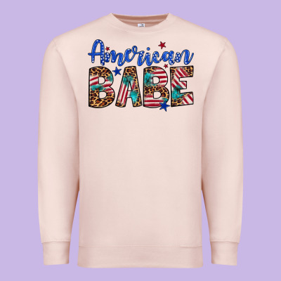 American Babe Premium Sweatshirt Designed By Artiststas