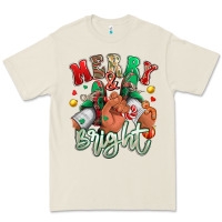 Merry And Bright Black Man Sneakers Premium Tee | Teevron