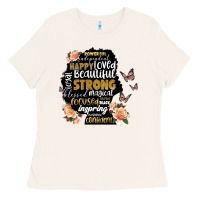 Bone black woman silhouette Ladies Tee - Artiststas