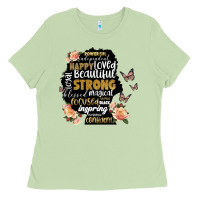Matcha black woman silhouette Ladies Tee - Artiststas