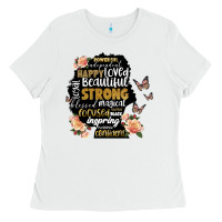 White black woman silhouette Ladies Tee - Artiststas