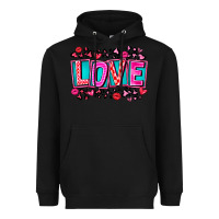 Black Love Valentine Heavyweight Hoodie - CowhideDigitalArt
