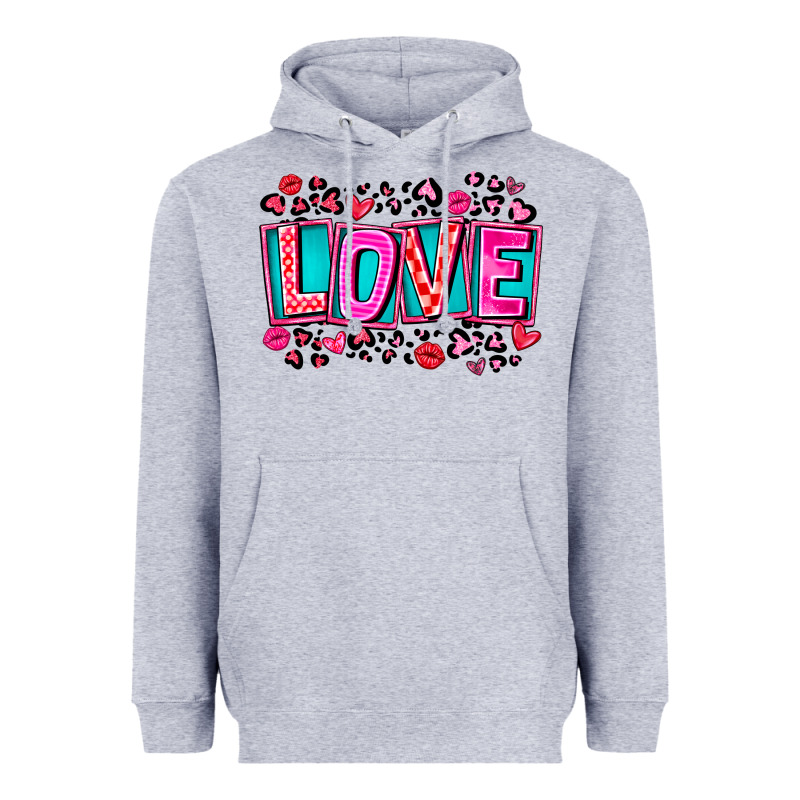 Love Valentine Heavyweight Hoodie by CowhideDigitalArt | Teevron