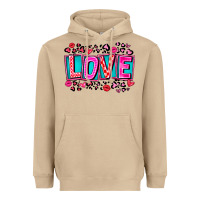 Mushroom Love Valentine Heavyweight Hoodie - CowhideDigitalArt