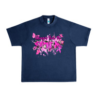 Navy Stronger than the storm Cancer Awareness Urban Heavy Tee - HowdyJamesFarm