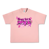 Salmon Stronger than the storm Cancer Awareness Urban Heavy Tee - HowdyJamesFarm