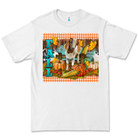 White fall with baby goat Premium Tee - LillyAllenDesigns