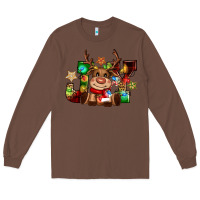 Chestnut reindeer joy christmas Long Sleeve Tee - CowGirlArtShop