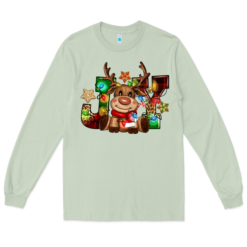 Reindeer Joy Christmas Long Sleeve Tee by CowGirlArtShop | Teevron