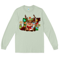 Matcha reindeer joy christmas Long Sleeve Tee - CowGirlArtShop